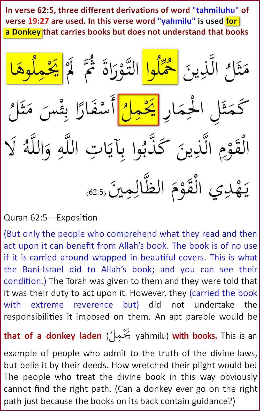 Quran62_5DonkeyLoadedwithBook